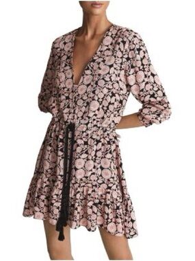 REISS

January Floral Print Flippy Dress 6 NWT